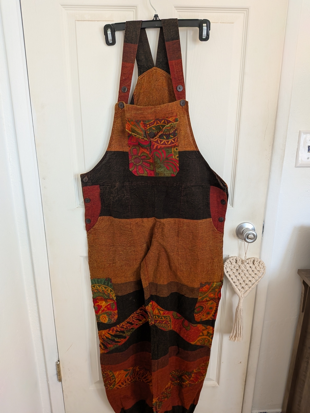 Ashley Johnson Free Size Boho Cotton Overalls